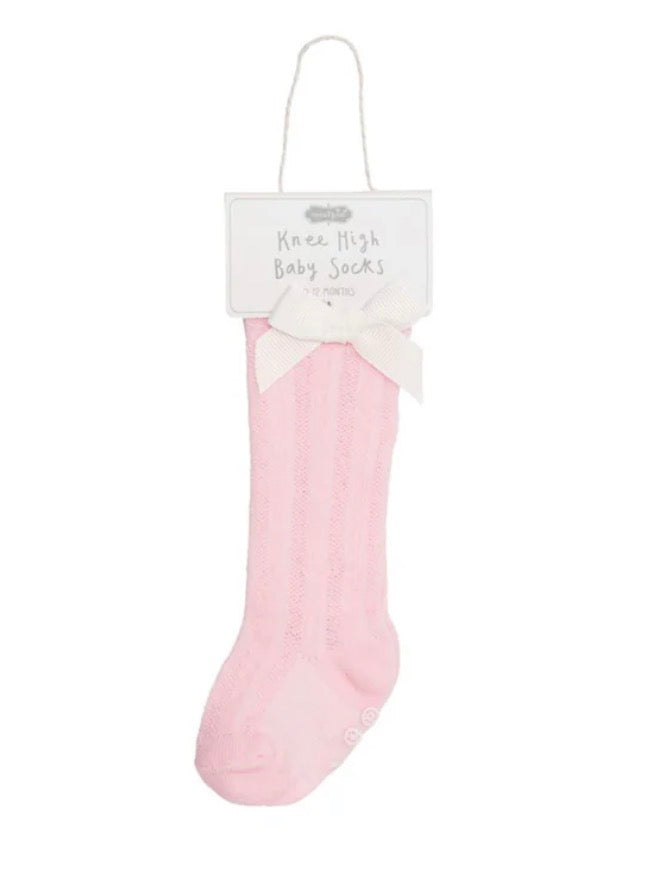 Knee High Bow Socks