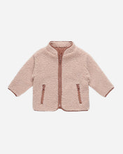 Load image into Gallery viewer, Shearling Zip Jacket- Blush