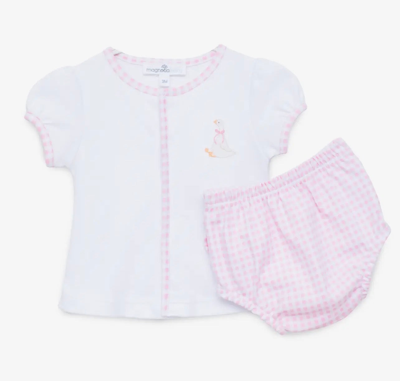 Silly Goose Diaper Cover Set- Pink