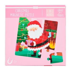 Pink Christmas Magnetic Puzzle