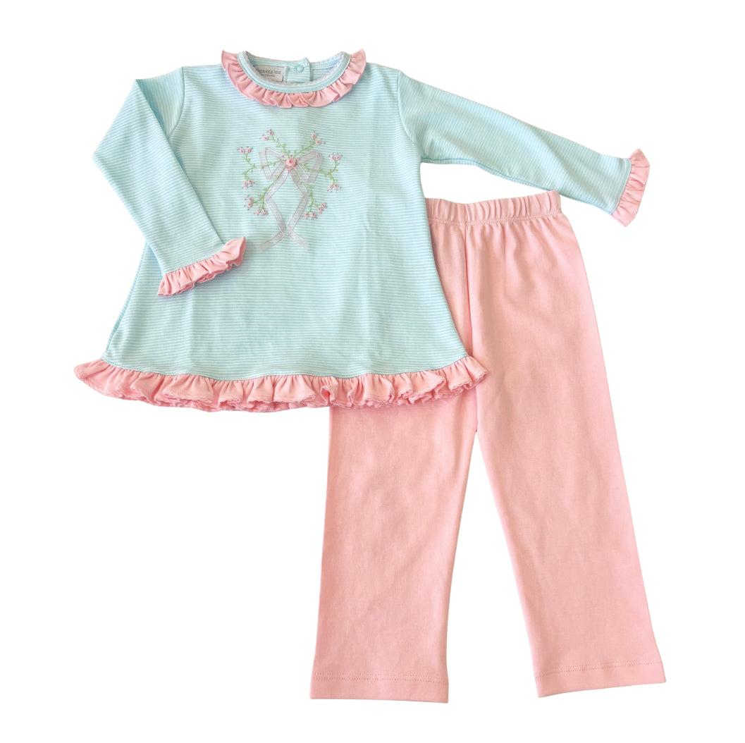 Whispy Bow Ruffled Set