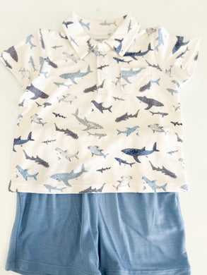 Sharks Polo Shirt & Short Set