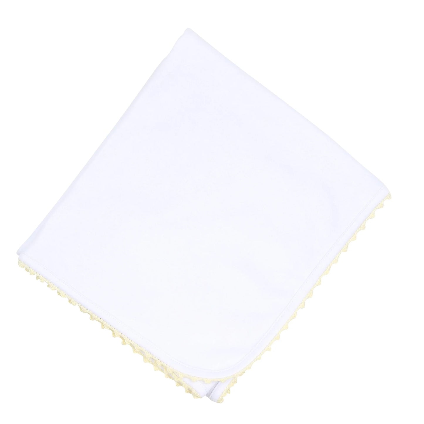 Baby Joy Crochet Trim Receiving Blanket
