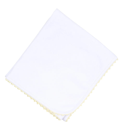 Baby Joy Crochet Trim Receiving Blanket