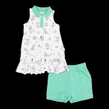 Country Club Dogs Pink- Polo Tennis Dress