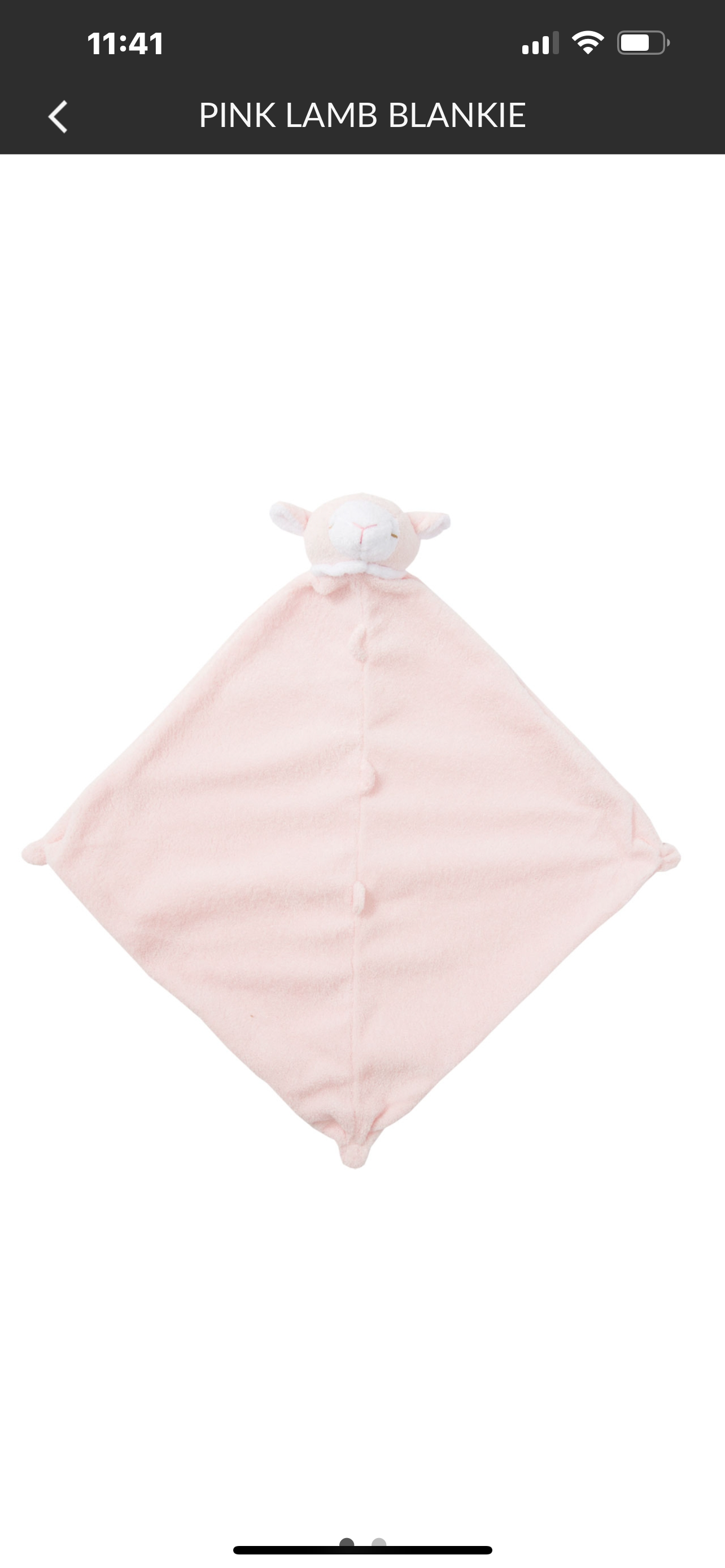 Pink Lamb Blankie