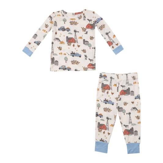 Hay Farmer Blue- L/S Loungewear Set