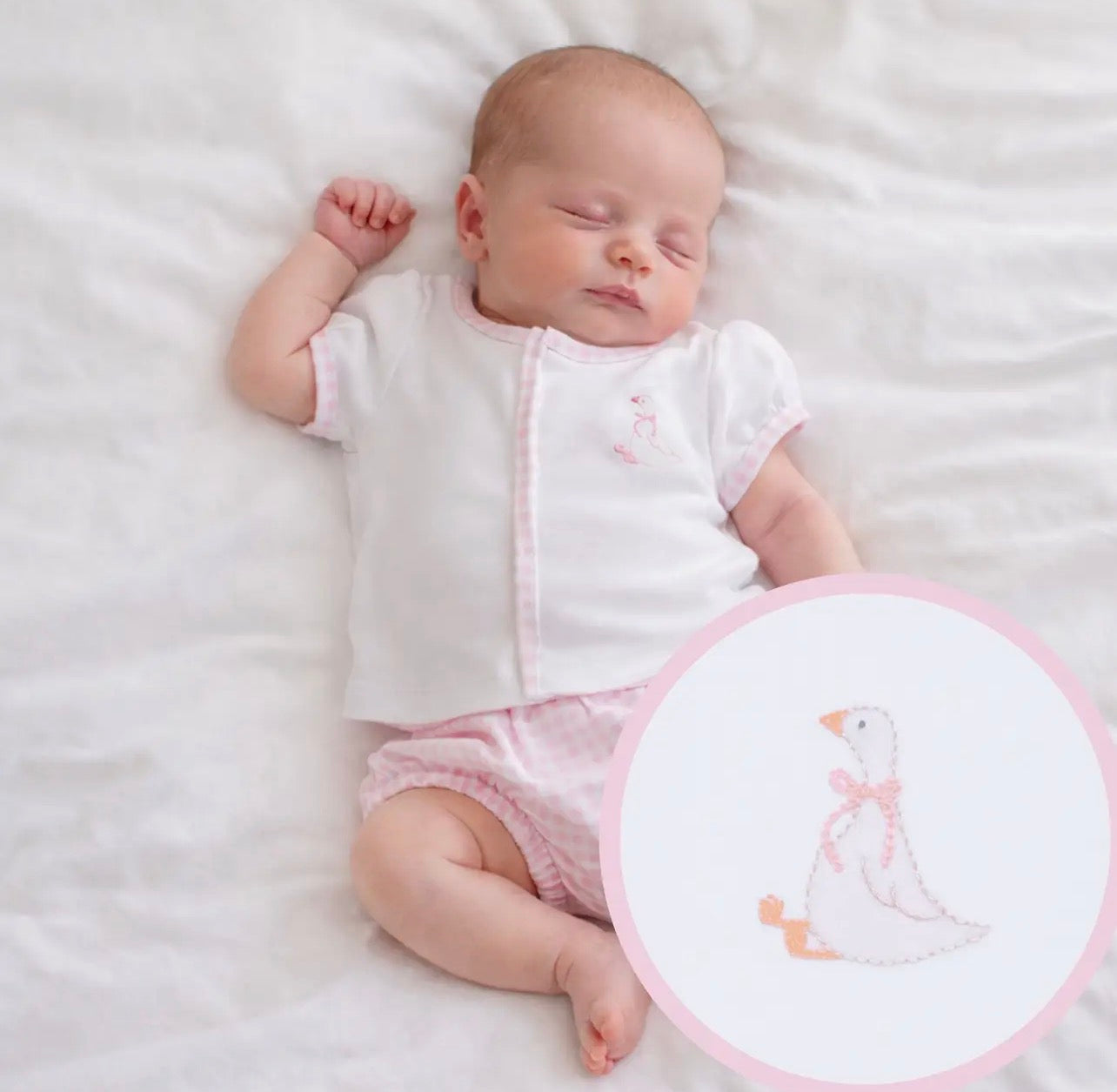 Silly Goose Diaper Cover Set- Pink