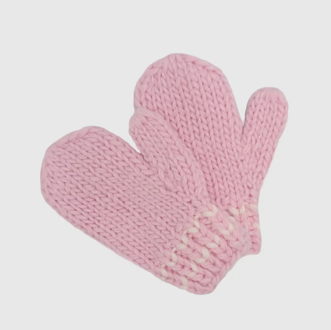 Pink Knit Mittens