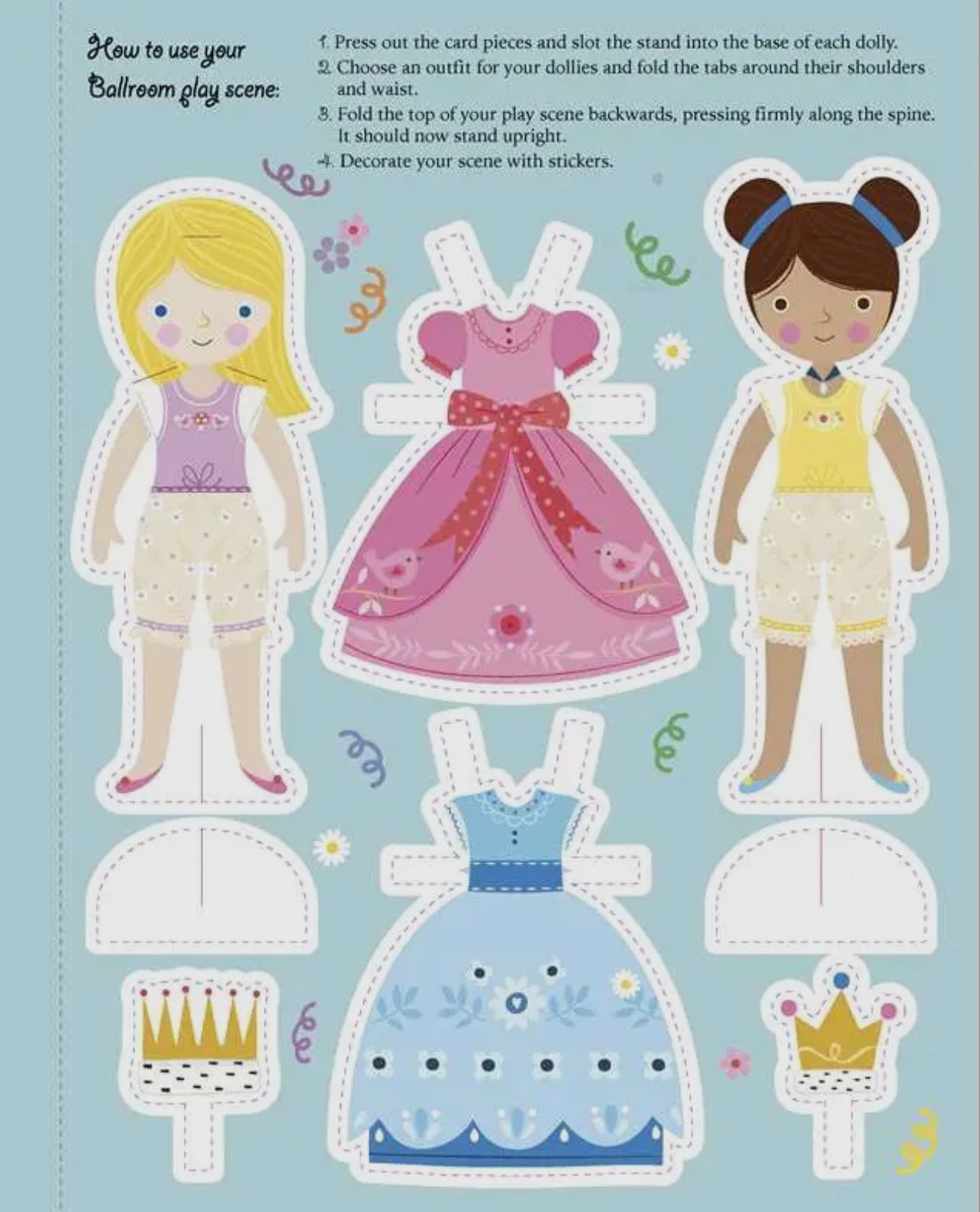 Princesses: Dress Up Sticker Book