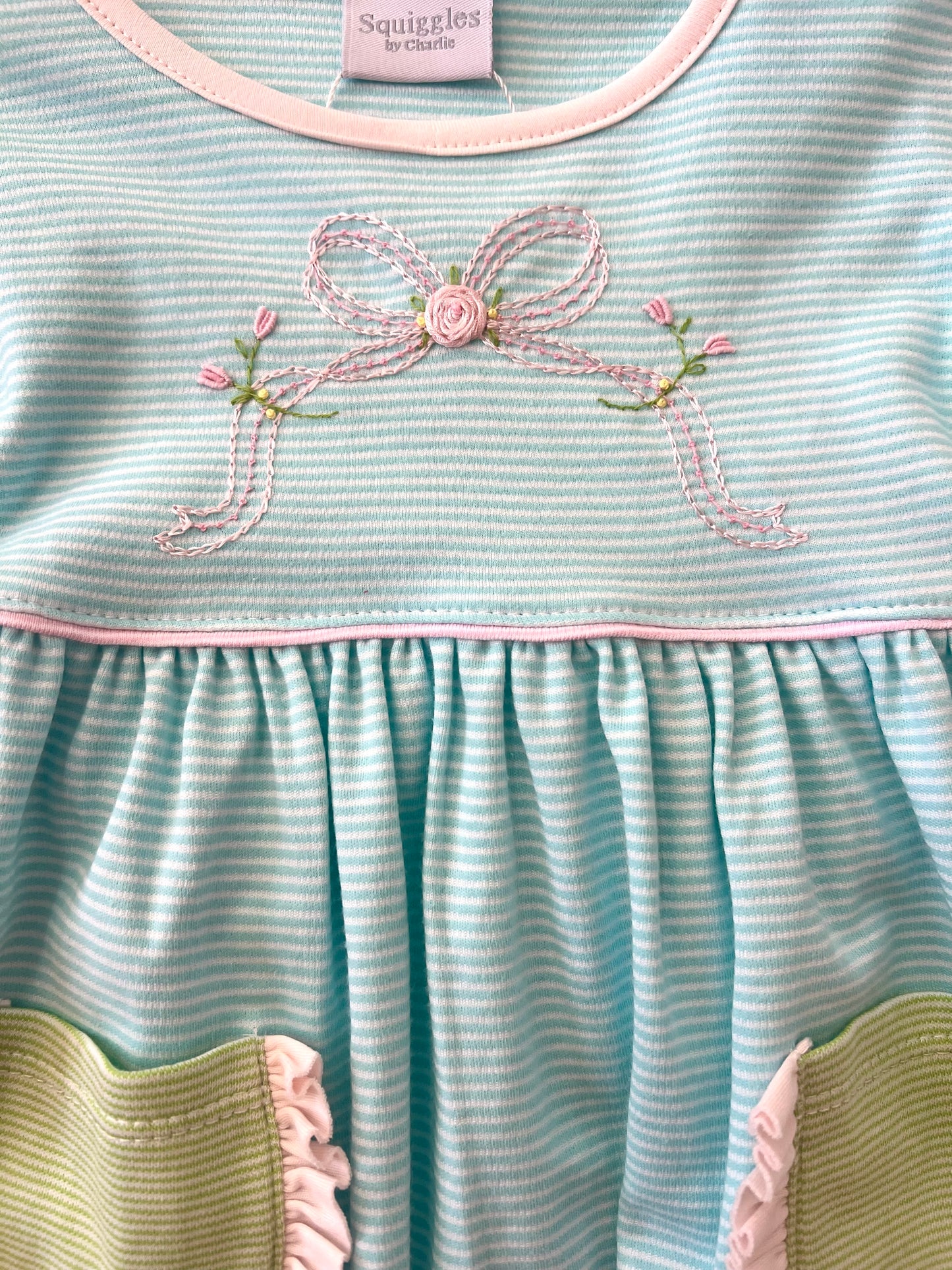 Bow & Roses Pocket Dress