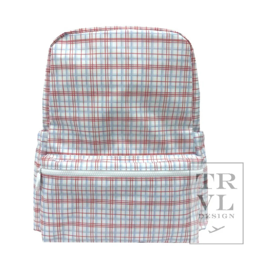 Backpacker- Classic Plaid Red