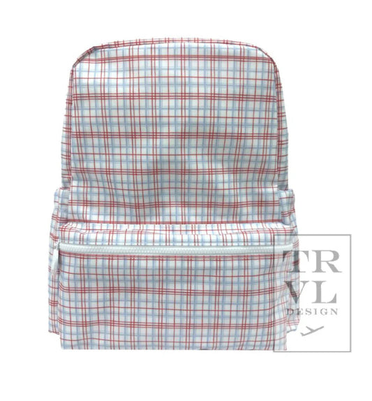Backpacker- Classic Plaid Red