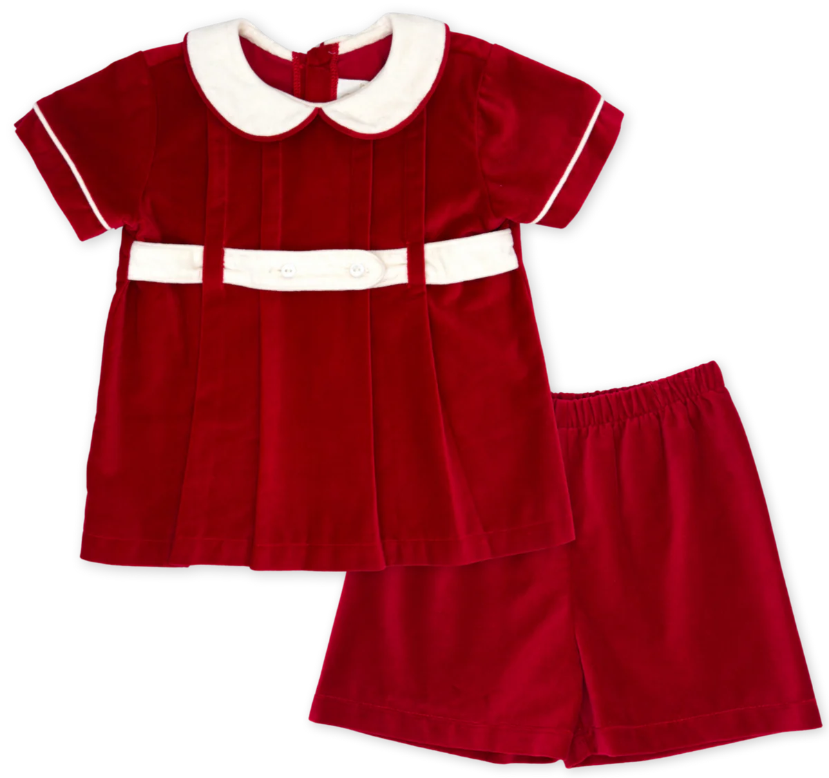 Benton Short Set- Ruby Red Velvet