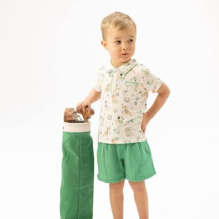 Country Club Dogs Neutral- Polo & Shorts