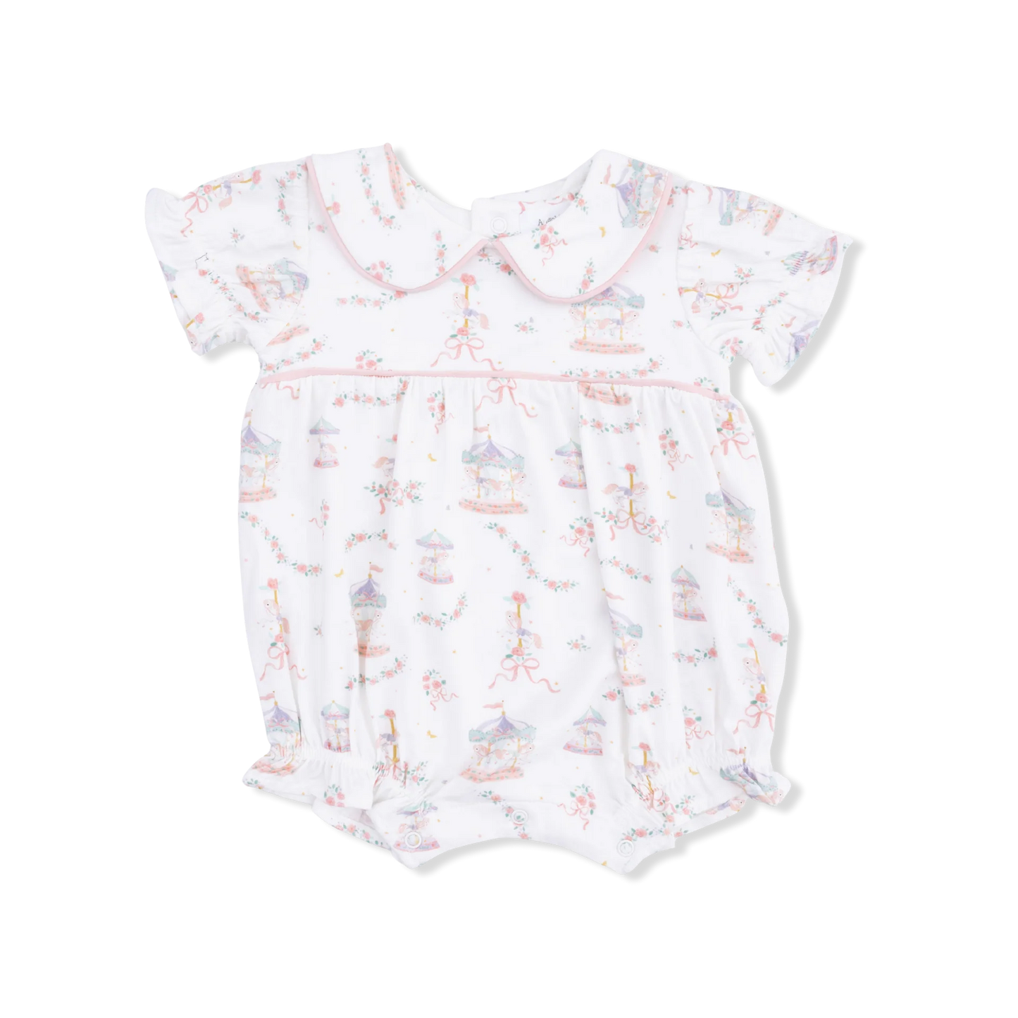 Carousel w/ Bows- Classic Puff Sleeve Bubble