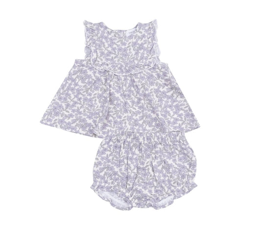 Forget Me Not Floral Ruffle Top & Bloomer