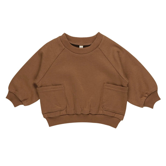 Pocket Sweatshirt- Cinnamon