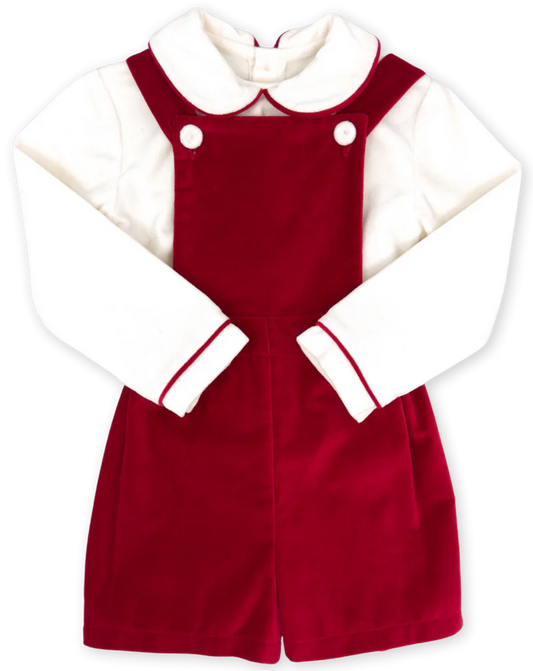 Arthur Apron Set- Ruby Red Velvet