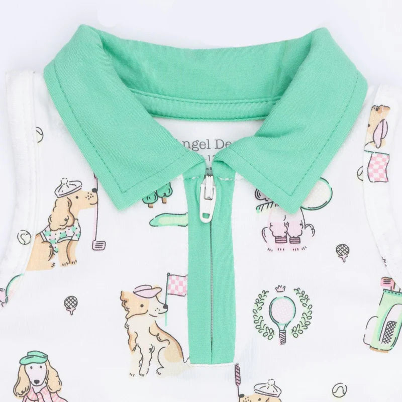 Country Club Dogs Pink- Polo Tennis Dress