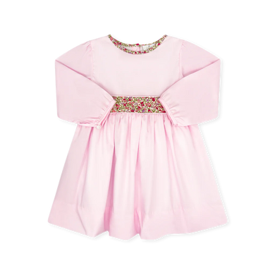 Blissful Dress LS- Palmer Pink, Autumn Meadow Floral