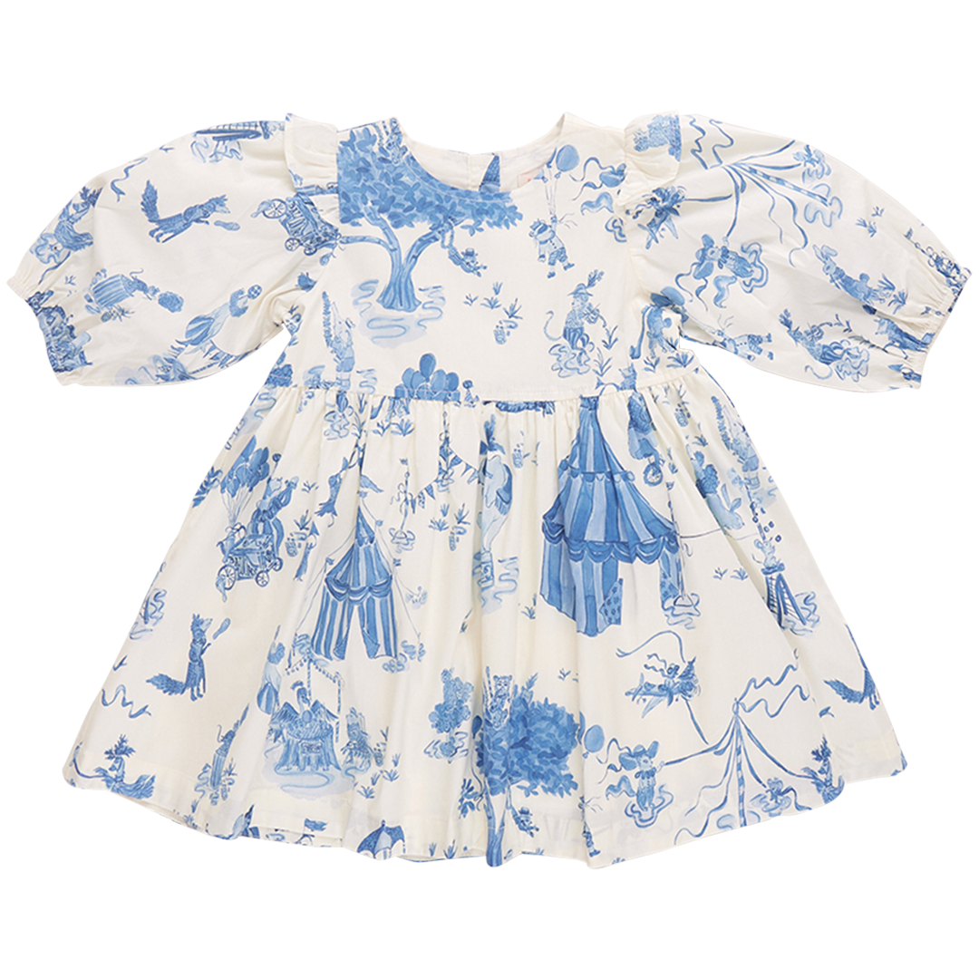 Brooke Dress- Blue Circus