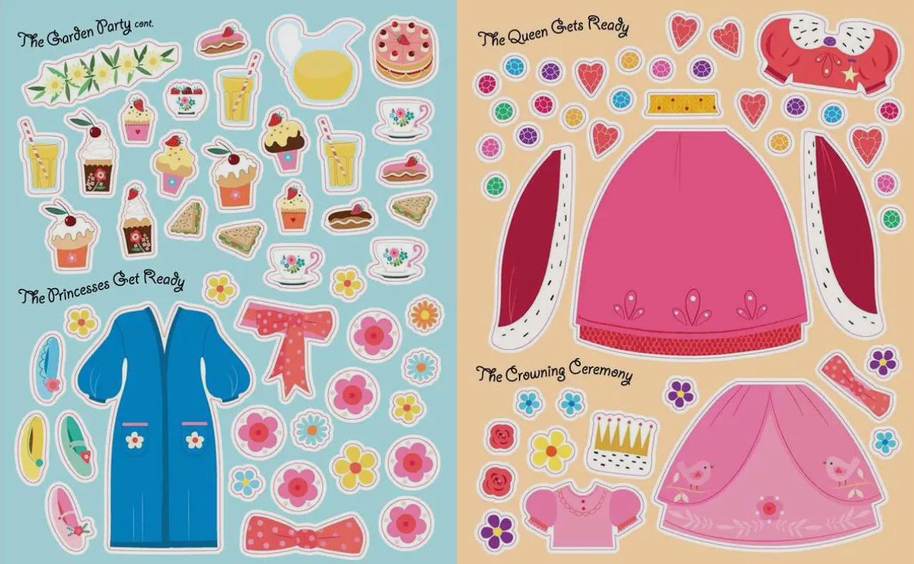 Princesses: Dress Up Sticker Book