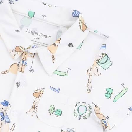 Country Club Dogs Neutral- Polo & Shorts