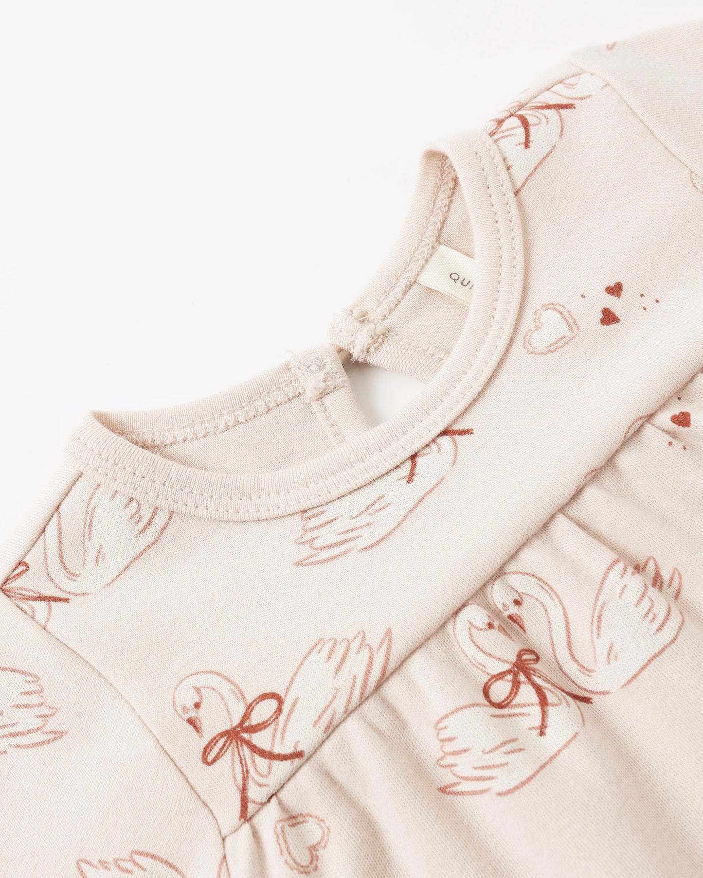 Tiered Jersey Dress Swans