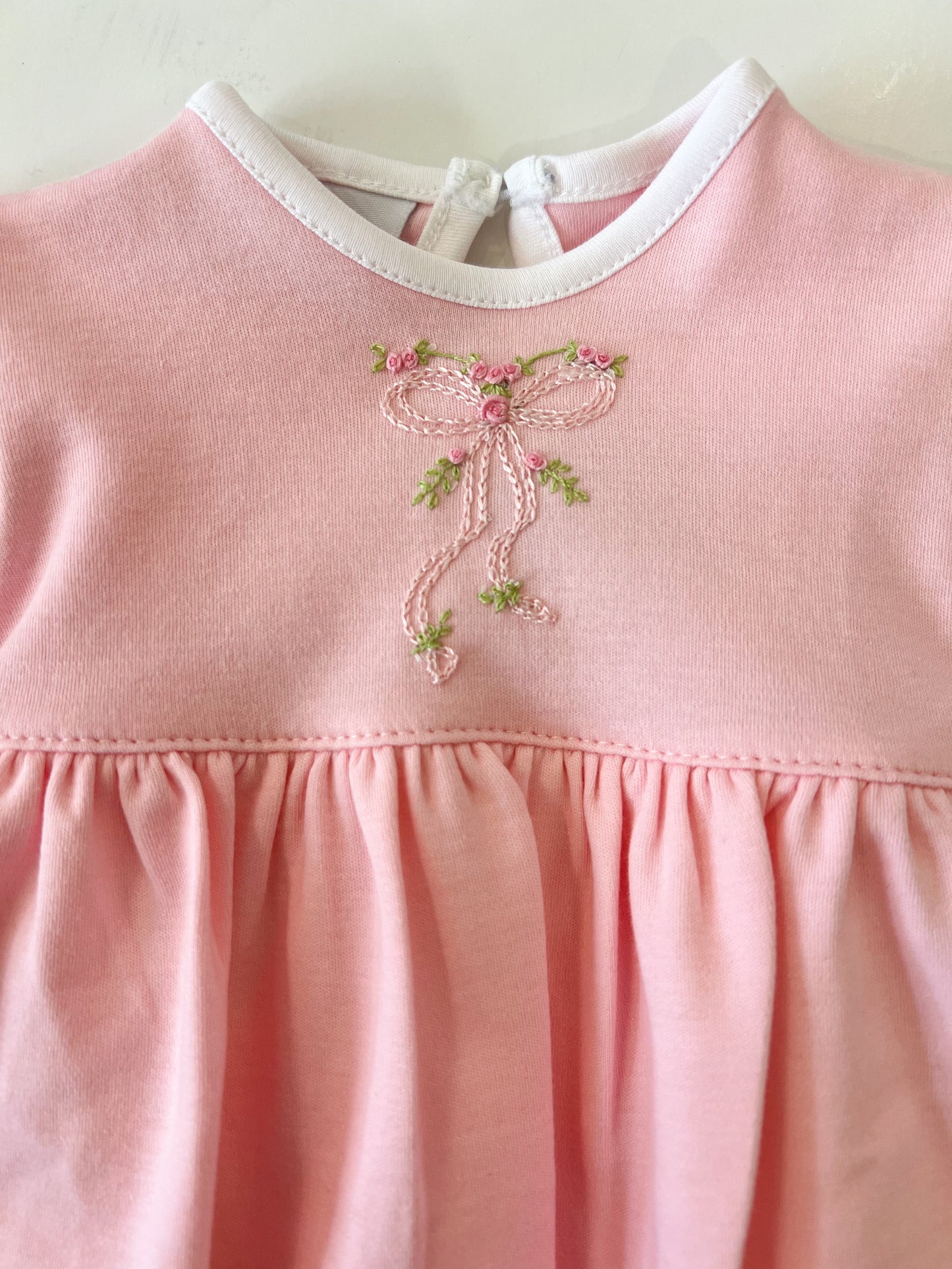 Bow & Roses Onesie Dress