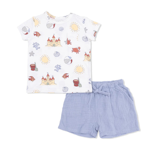 Sunny Sandcastles- Tee & Casual Short