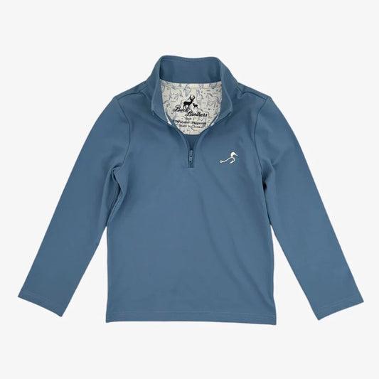 Beau Quater Zip- Lake Blue