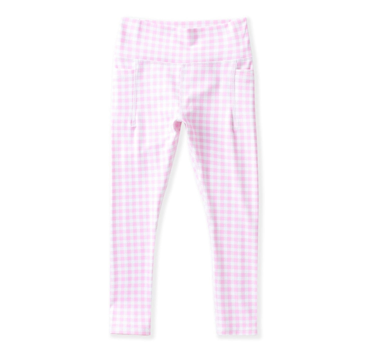 Pink Gingham Active Leggings