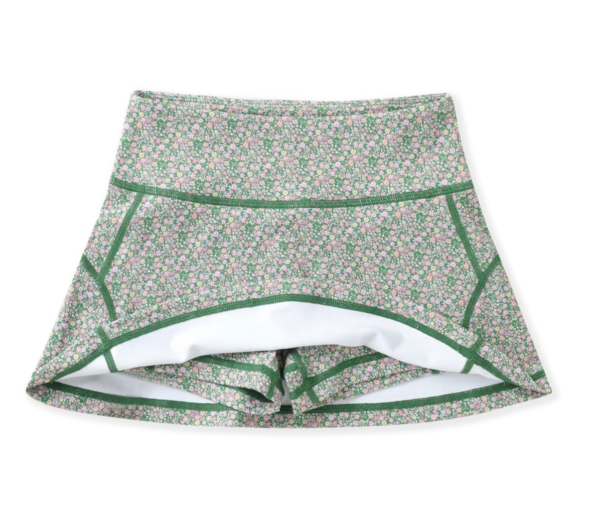 Olive Ditsy Floral Tennis Skort
