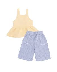 Micro Gingham Blue Blizzard- Tank & Wide Leg Pant