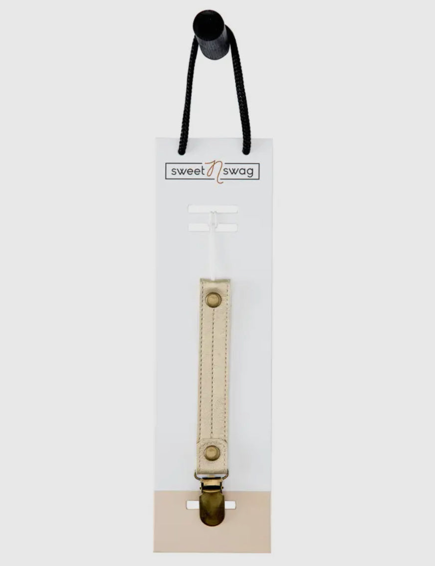 Leather Paci Clip