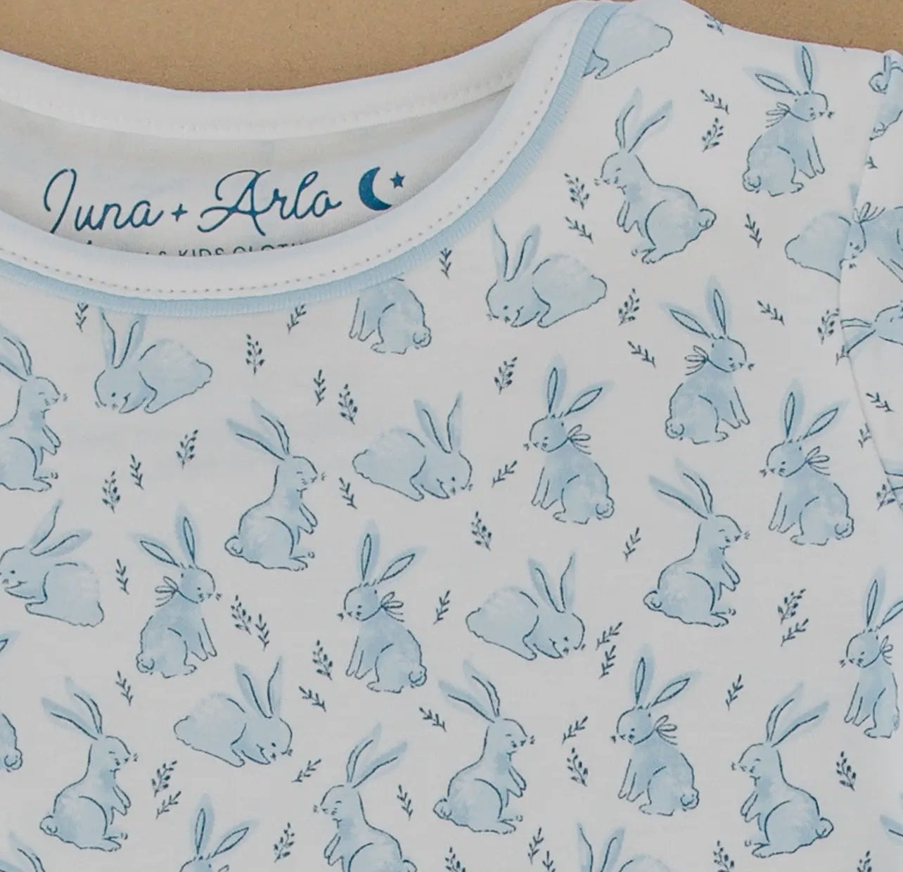 Bunny Patch Long PJ Blue