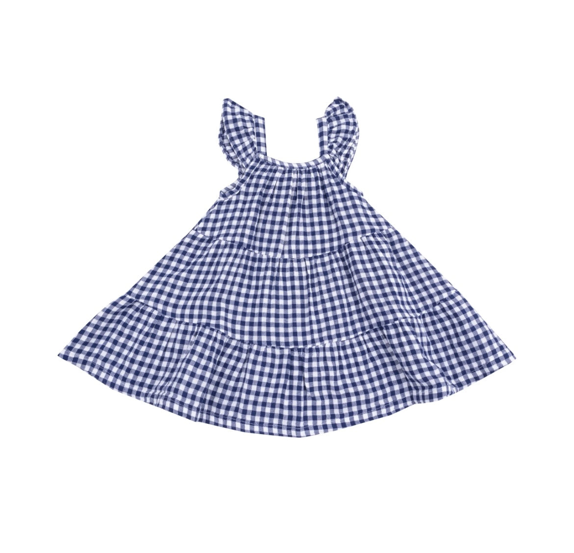 Navy Gingham Twirly Sundress