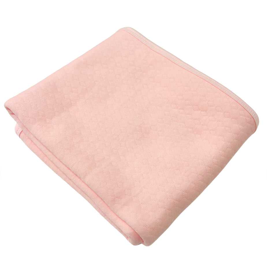 Quilted Receiving Blanket Pink