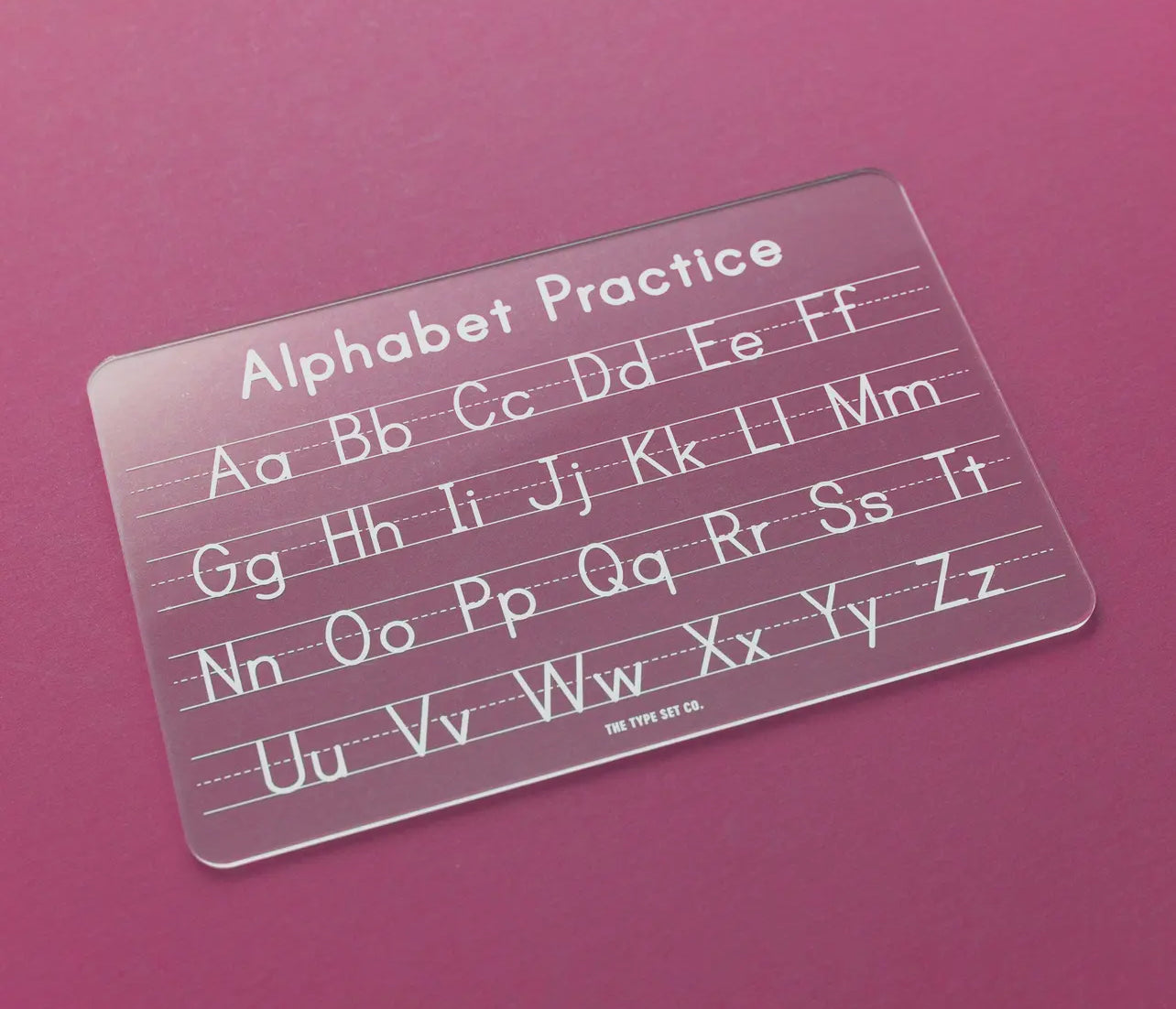 Alphabet Acrylic Dry-Erase Tracing Board