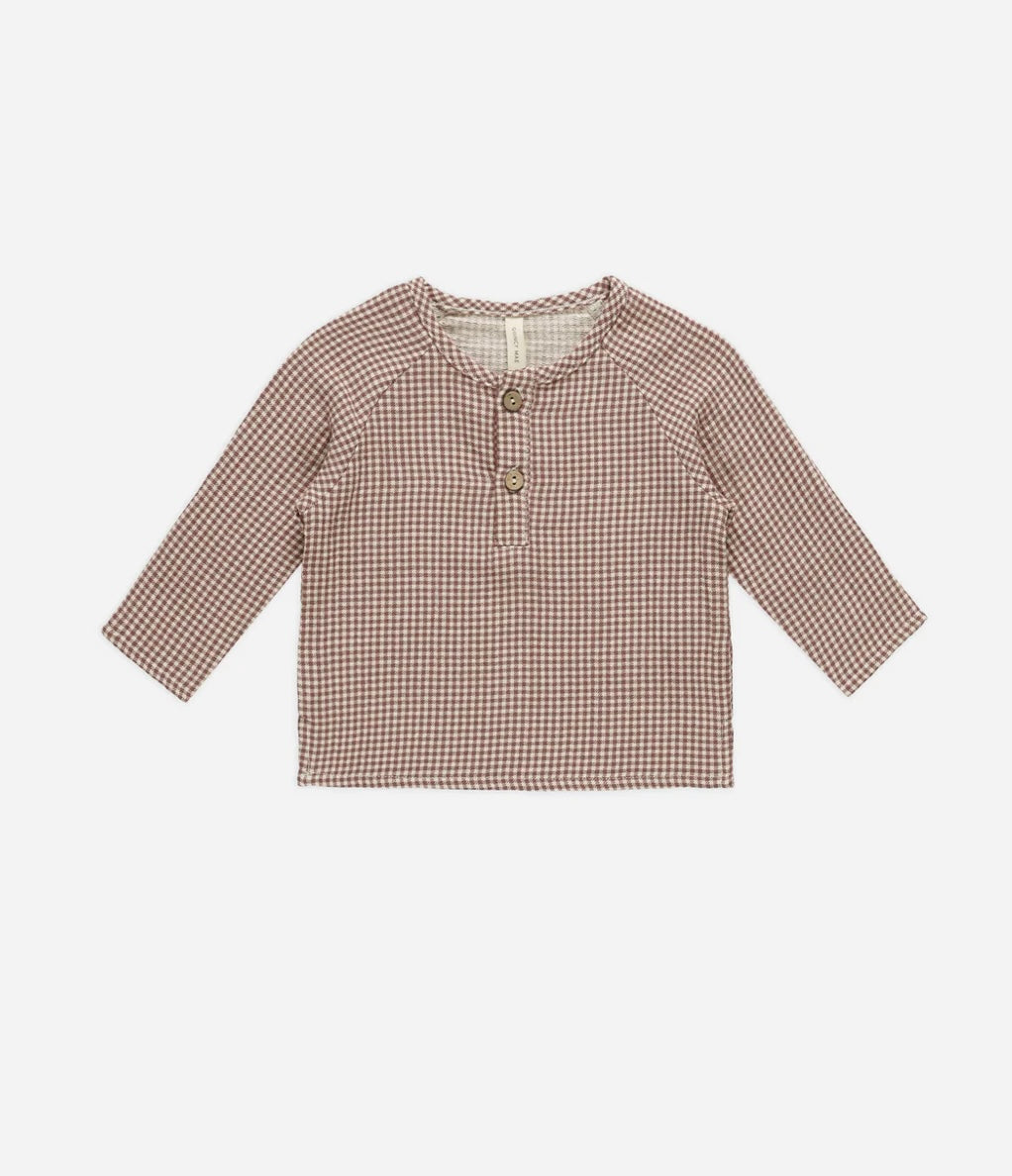 Zion Shirt- Plum Gingham