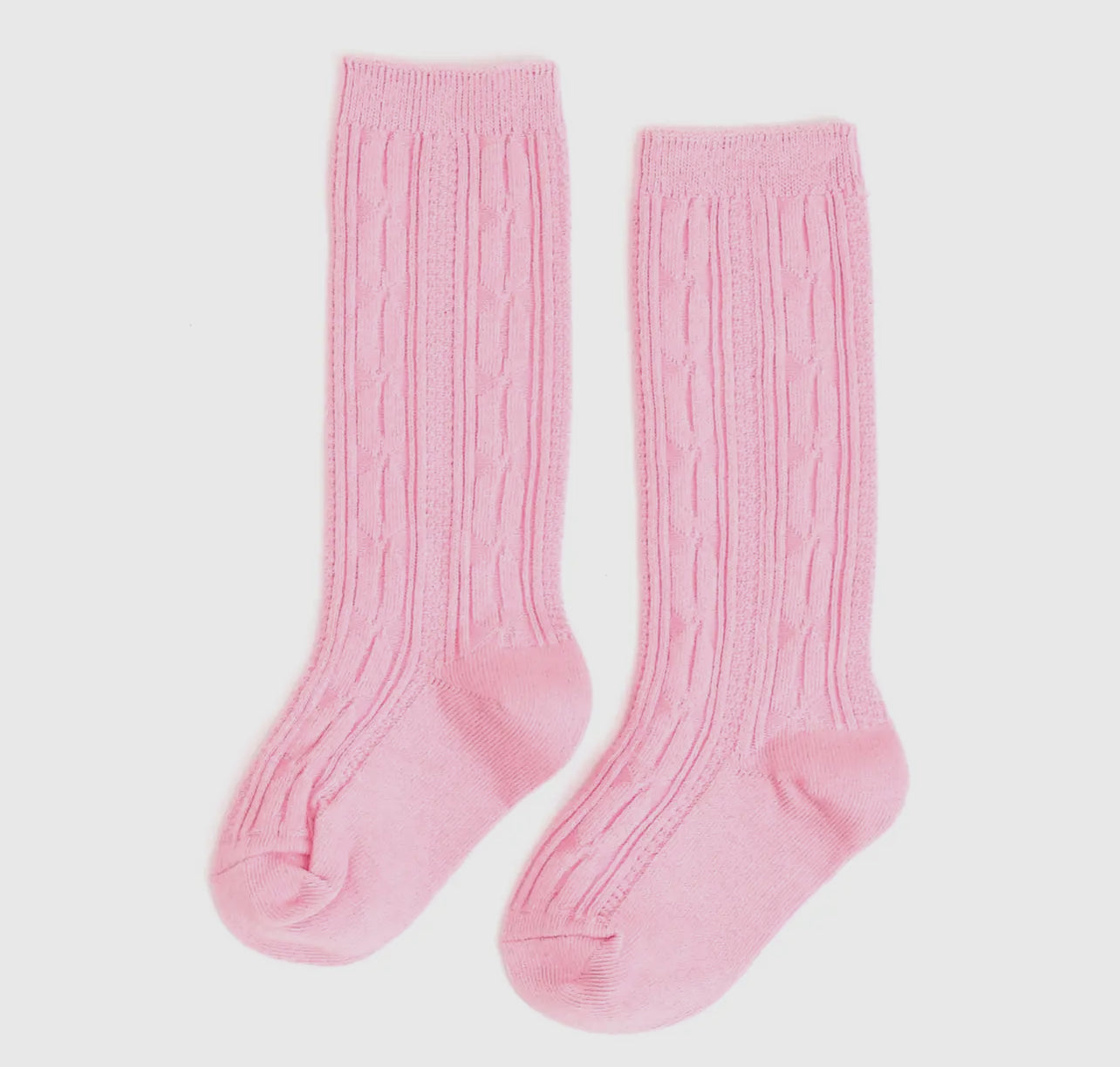 LSC Blossom Pink Cable Knit Knee High Sock