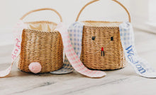 Load image into Gallery viewer, Gingham Bunny Ear Easter Basket