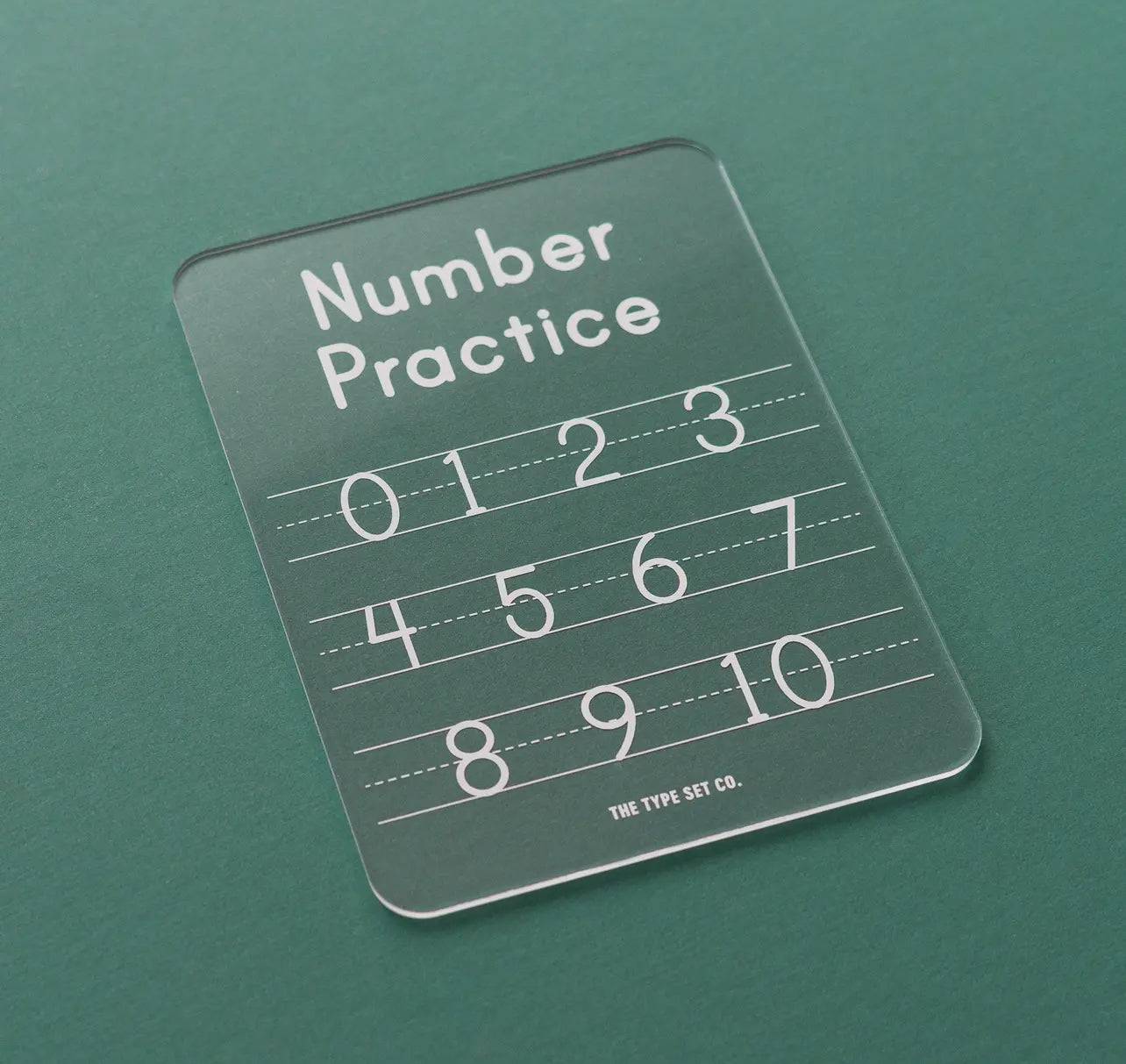Numbers Acrylic Dry-Erase Tracing Board