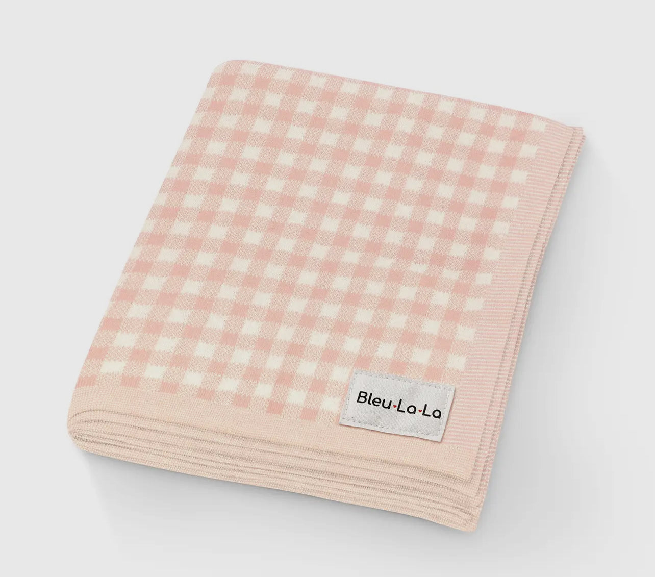 Receiving Baby Blanket Plaid Pink