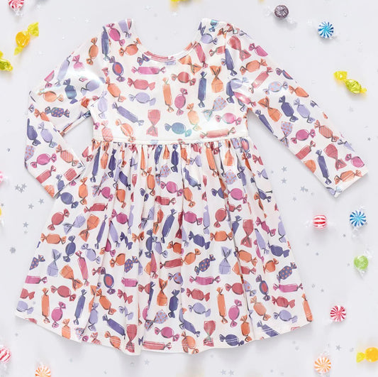 Lamé Steph Dress- Halloween Candy