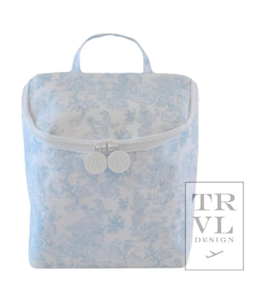 Bunny Toile Blue Take Away Lunch Bag