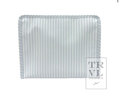 Pimlico Stripe Blue Large Zip Pouch