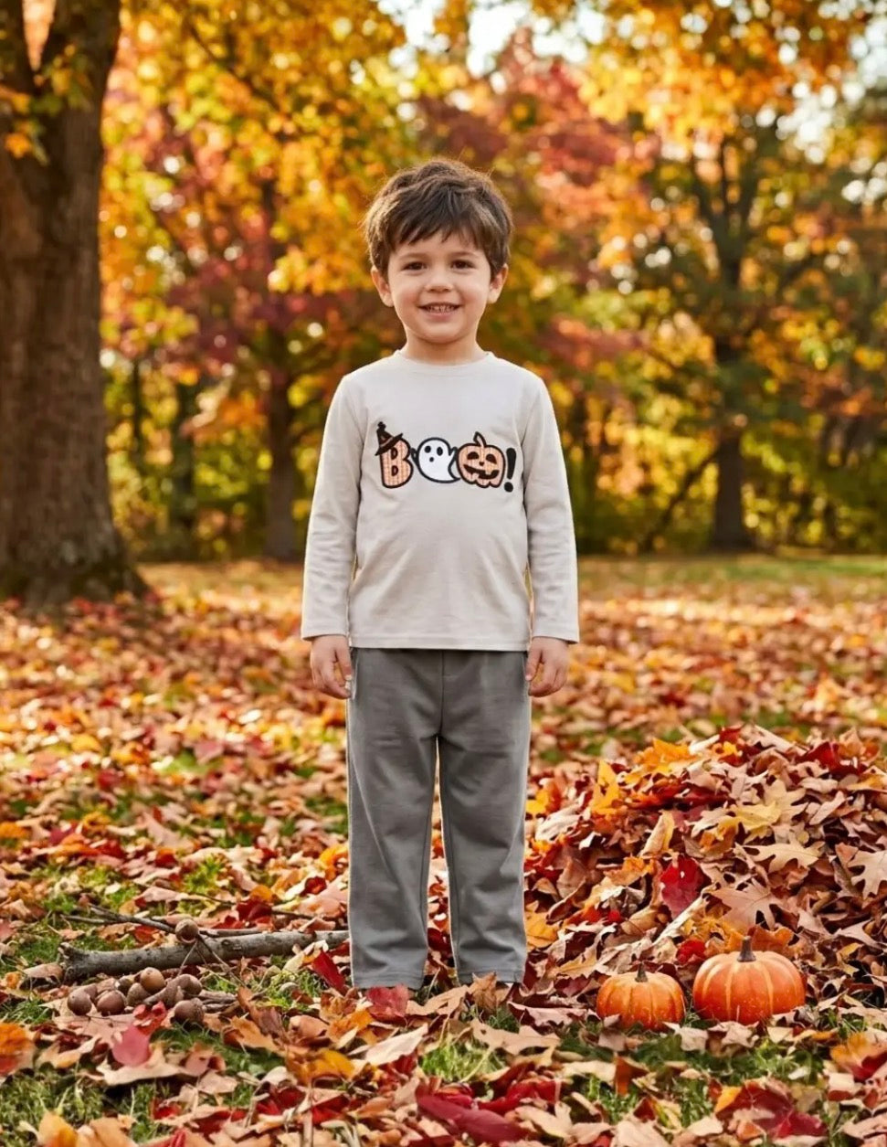 Gray App. BOO Pant Set