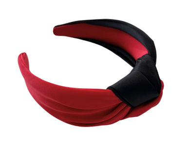 Red & Black Knot Headband